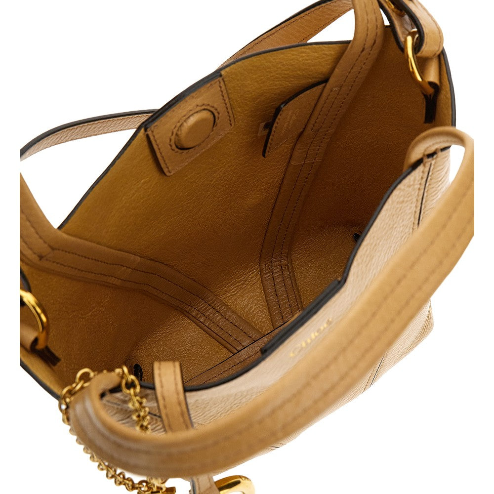 Grained leather small 'Spin' bag