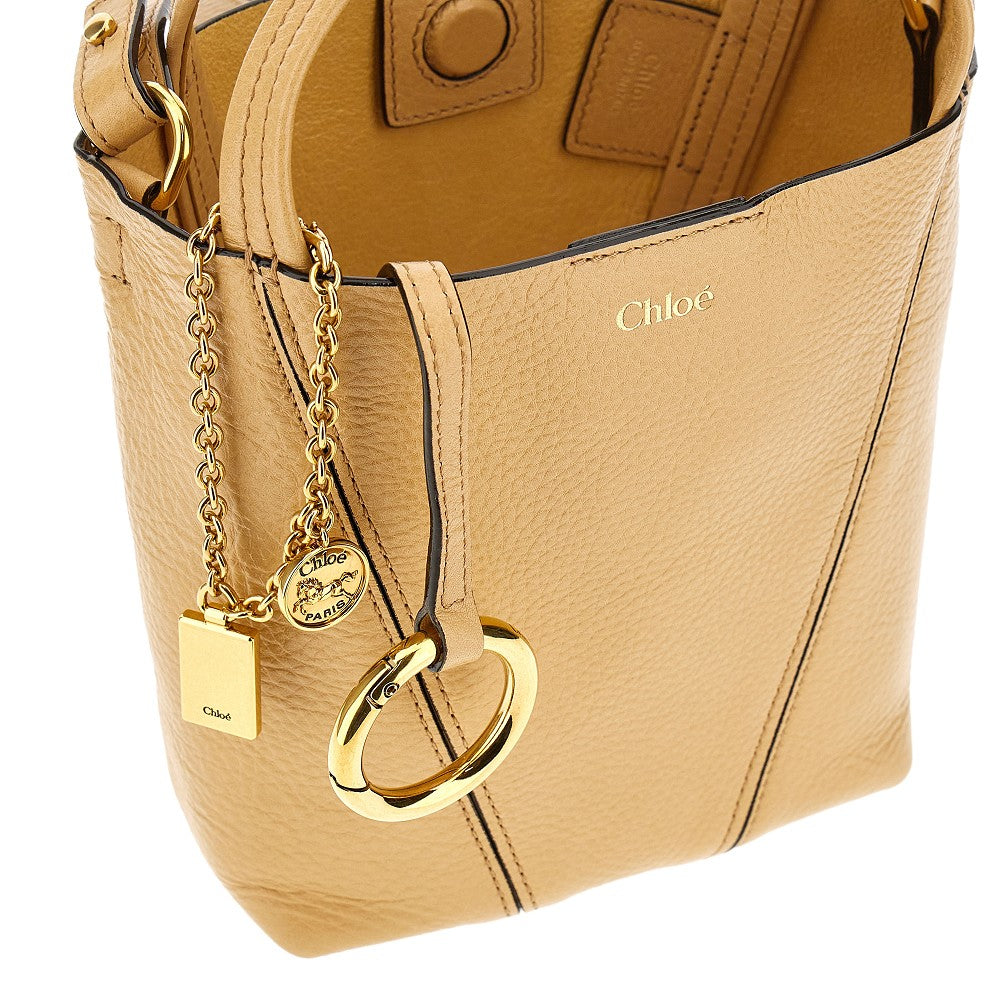 Grained leather small 'Spin' bag