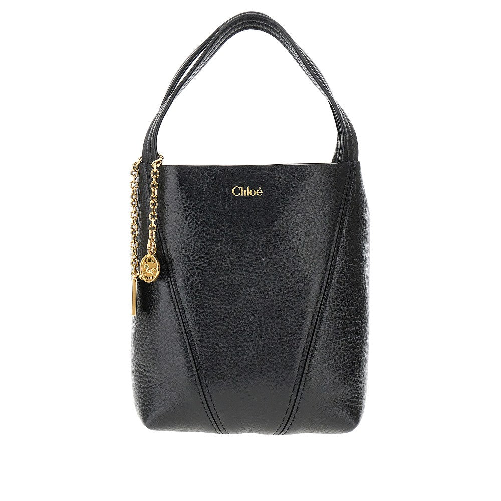 Grained leather small 'Spin' bag