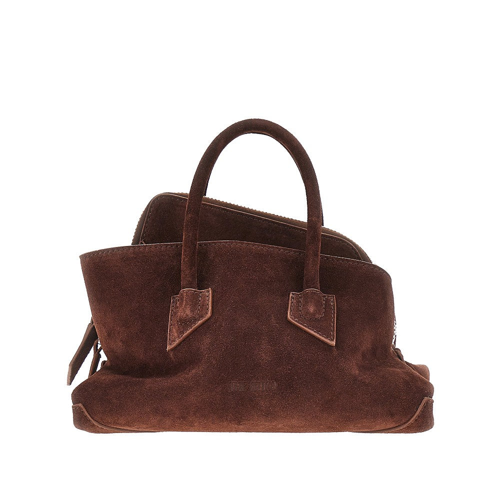 Suede leather mini 'La Passeggiata' bag