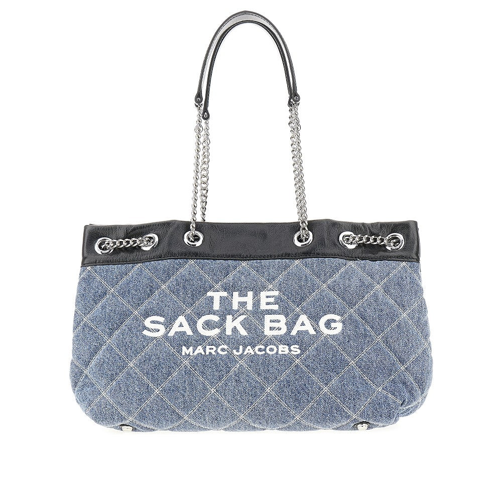 Medium 'The Quilted Denim Chain Sack Bag'
