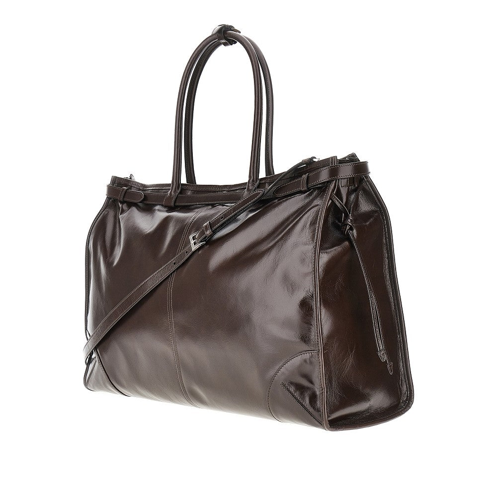 'Prada Bonnie' leather shopping bag