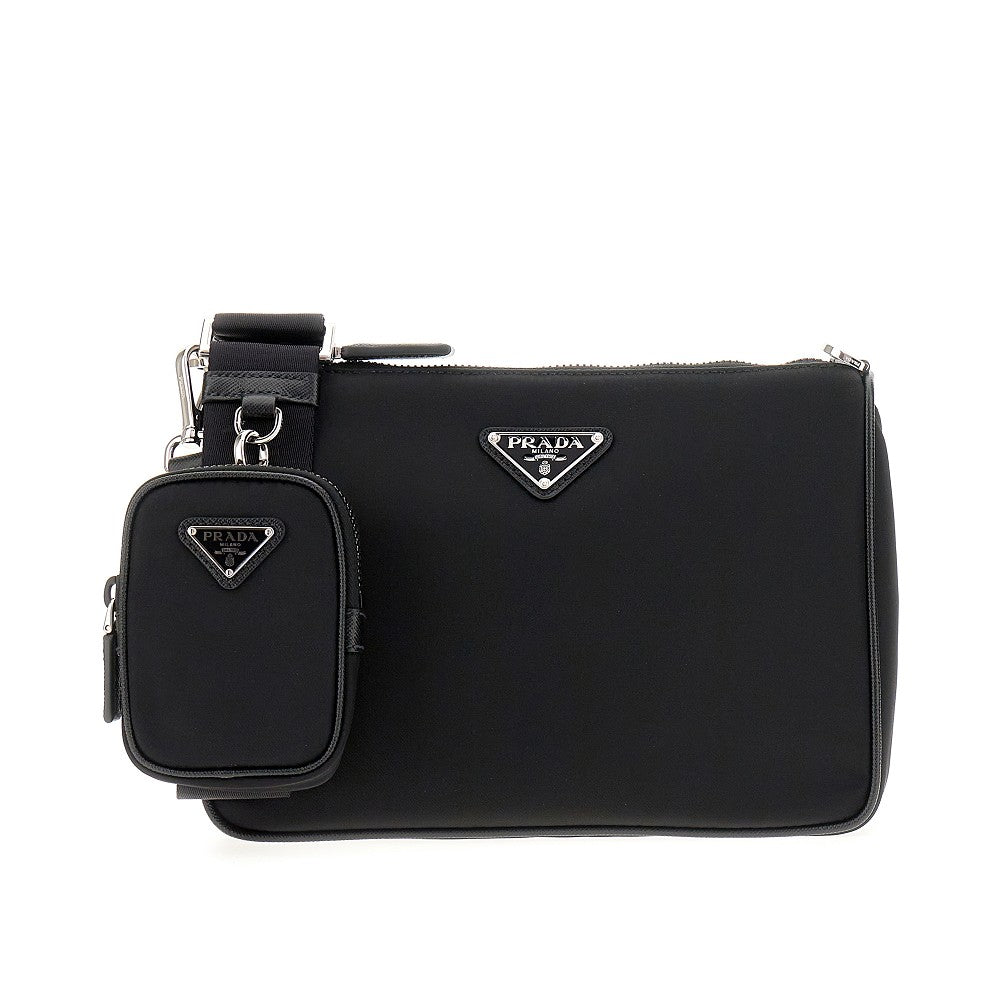Borsa a tracolla in Re-Nylon