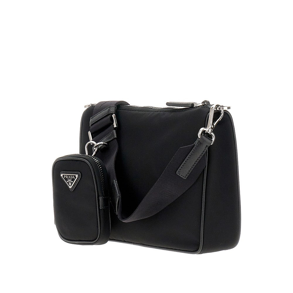 Borsa a tracolla in Re-Nylon