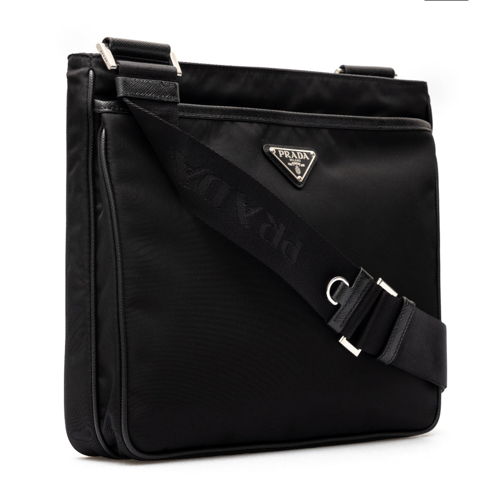 Borsa a tracolla in Re-Nylon