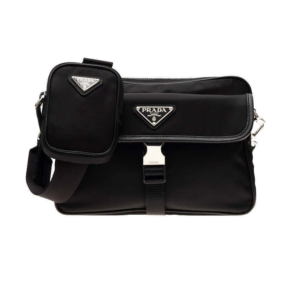 Borsa a tracolla in Re-Nylon