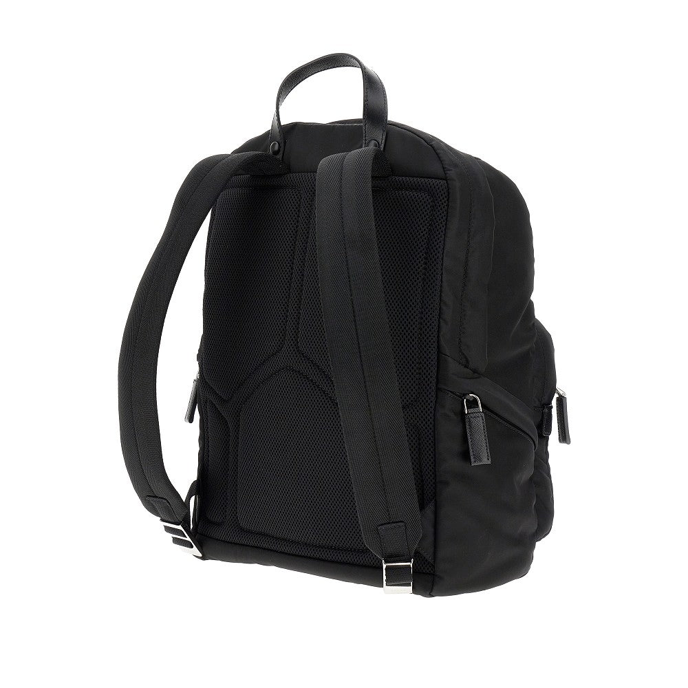 Zaino in Re-Nylon e pelle Saffiano