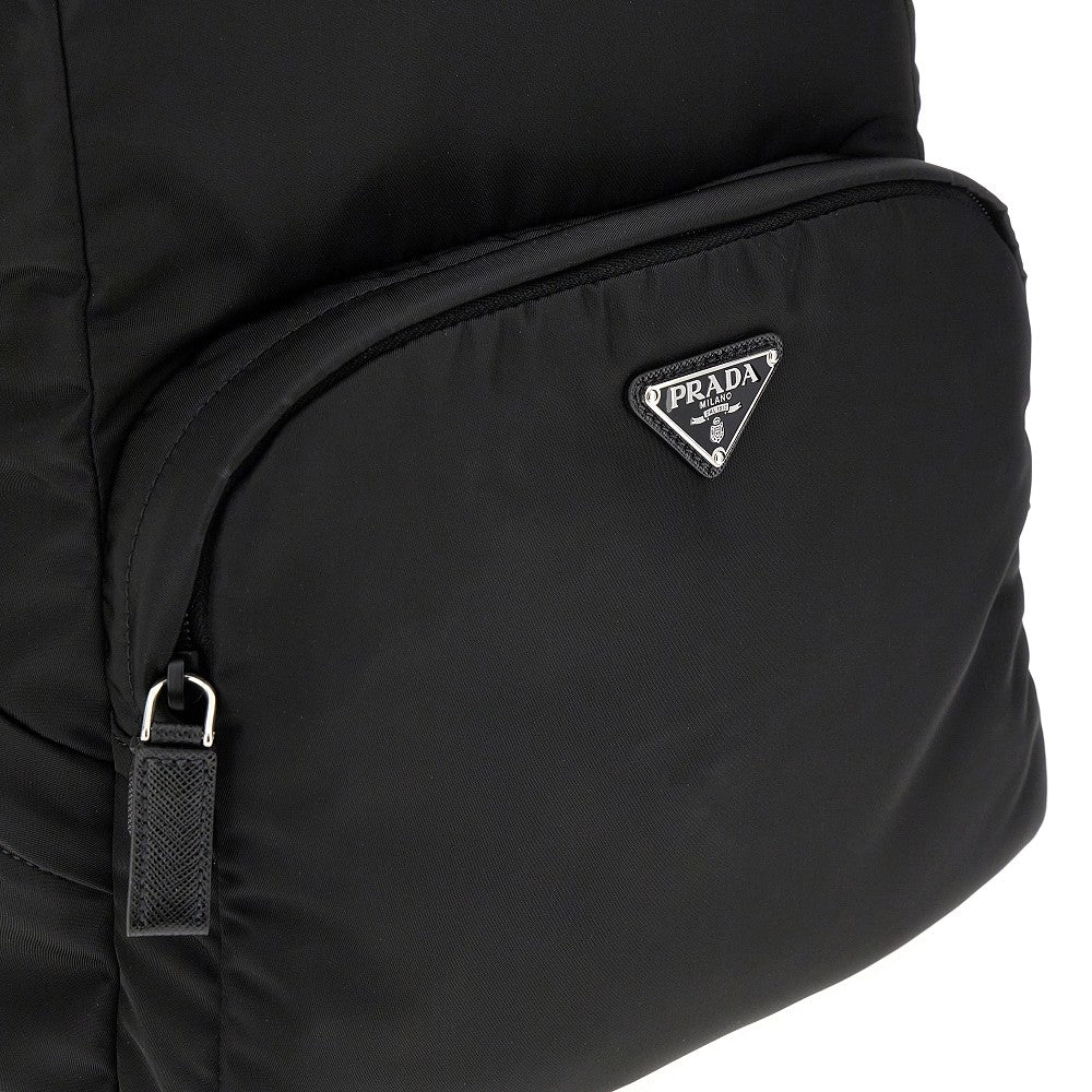 Zaino in Re-Nylon e pelle Saffiano
