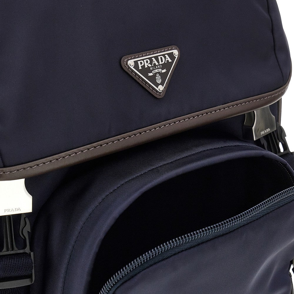 Zaino in Re-Nylon con logo triangolo