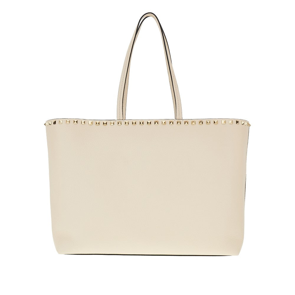 Borsa shopping 'Rockstud' in pelle martellata