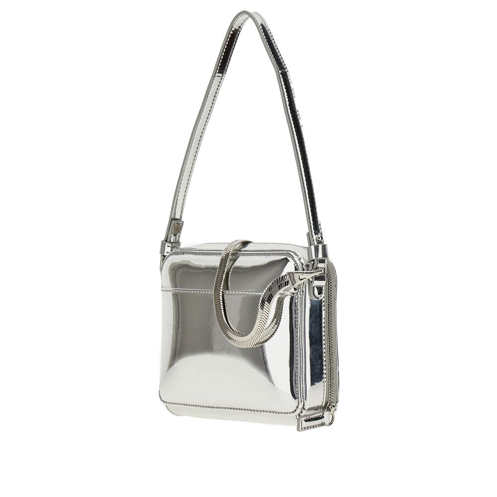 Mini bag 'Cloud' in ecopelle metallizata