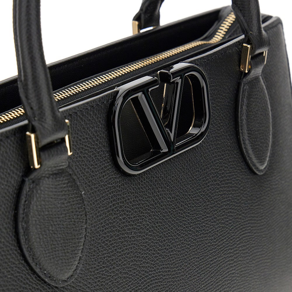 Borsa 'VLogo Signature' in pelle grain
