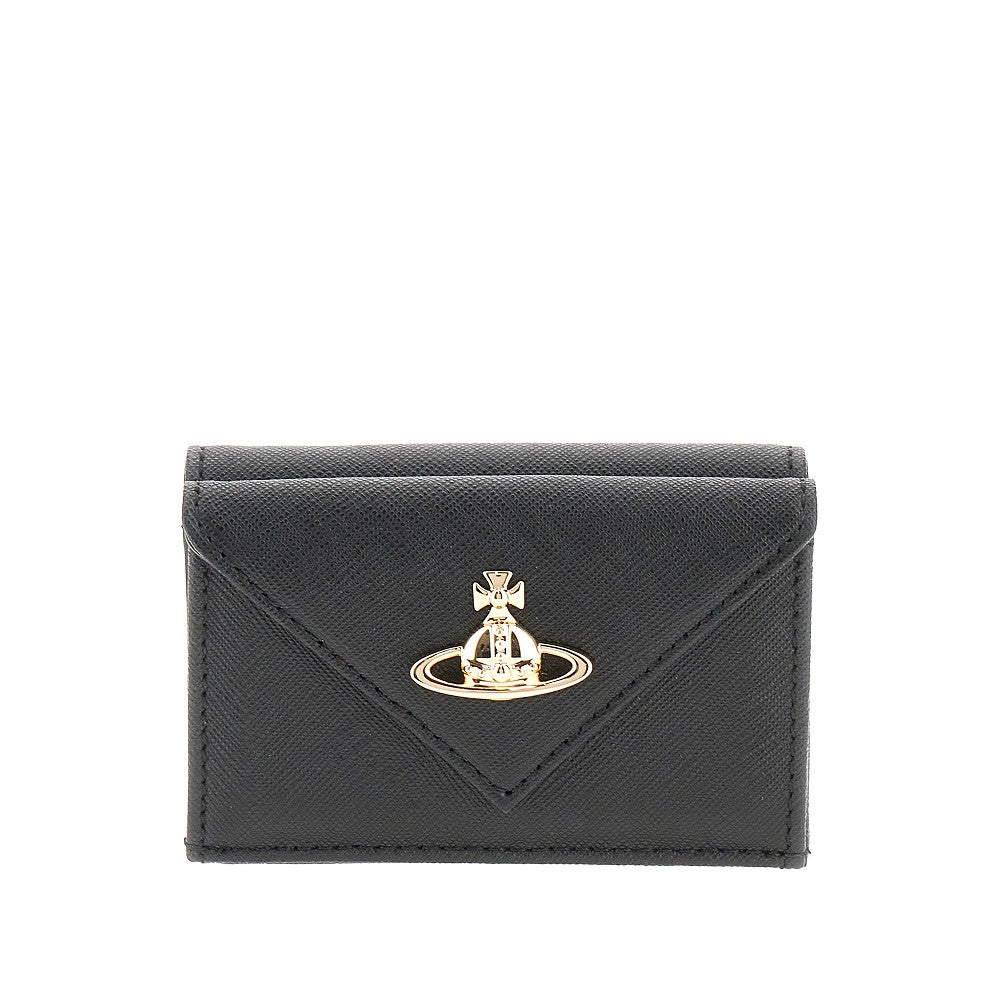 Mini portafoglio 'Envelope' in pelle Saffiano