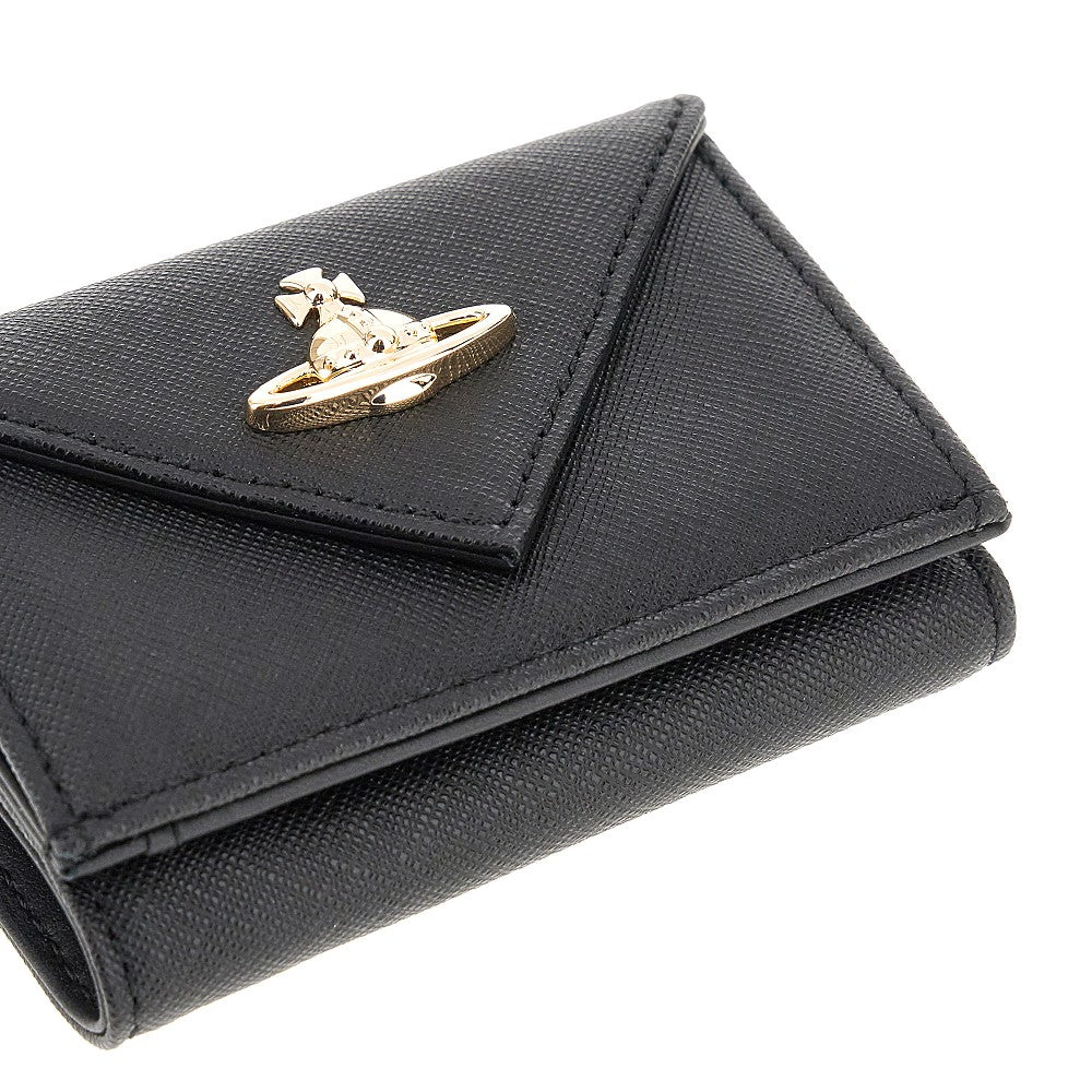 Mini portafoglio 'Envelope' in pelle Saffiano