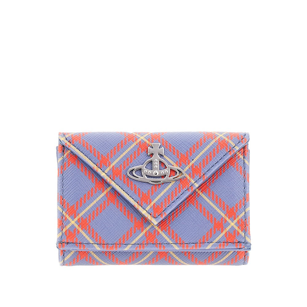 Mini portafoglio 'Envelope' stampa Tartan