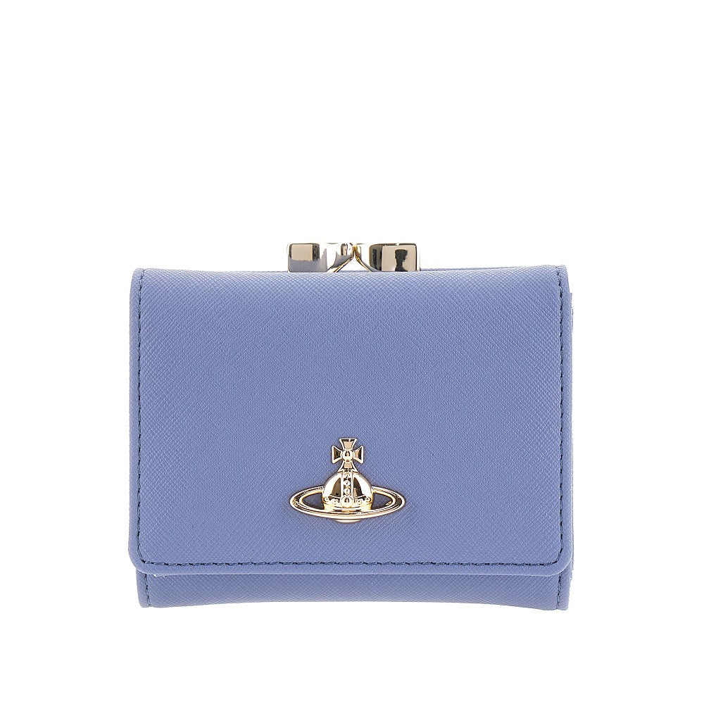 Faux leather small 'Frame' wallet