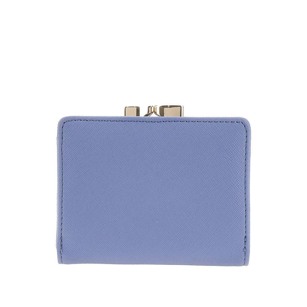 Faux leather small 'Frame' wallet