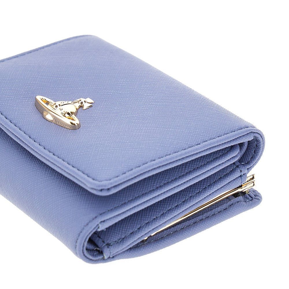 Faux leather small 'Frame' wallet