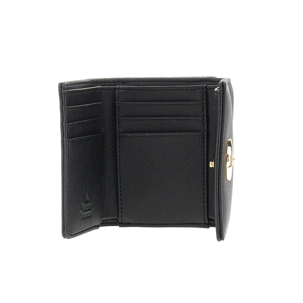 Faux leather small 'Frame' wallet