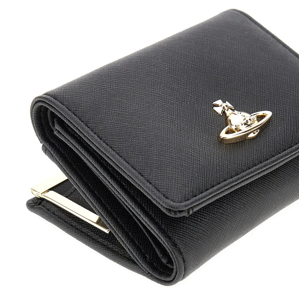 Faux leather small 'Frame' wallet