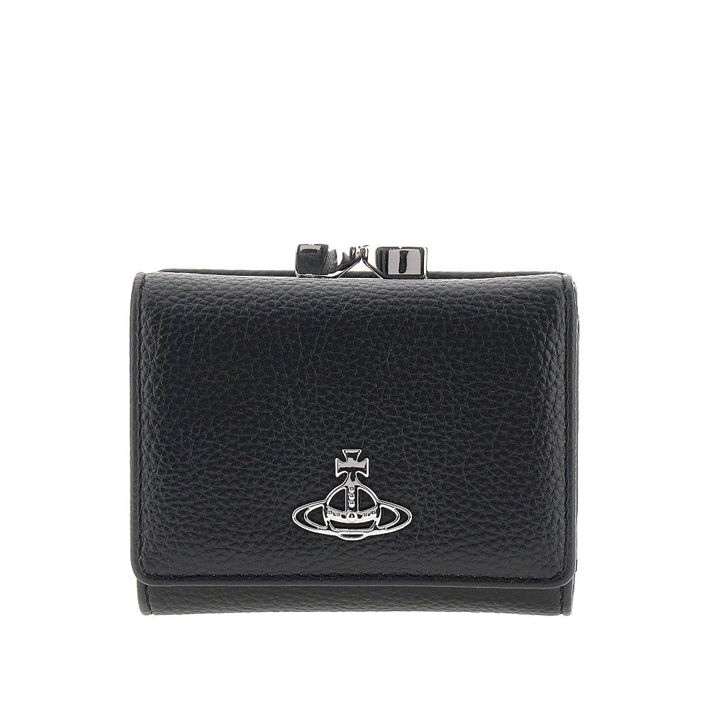 Faux leather small 'Frame' wallet