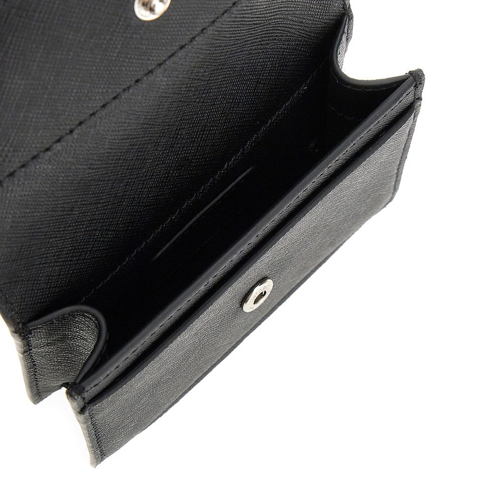 Saffiano leather business cardholder