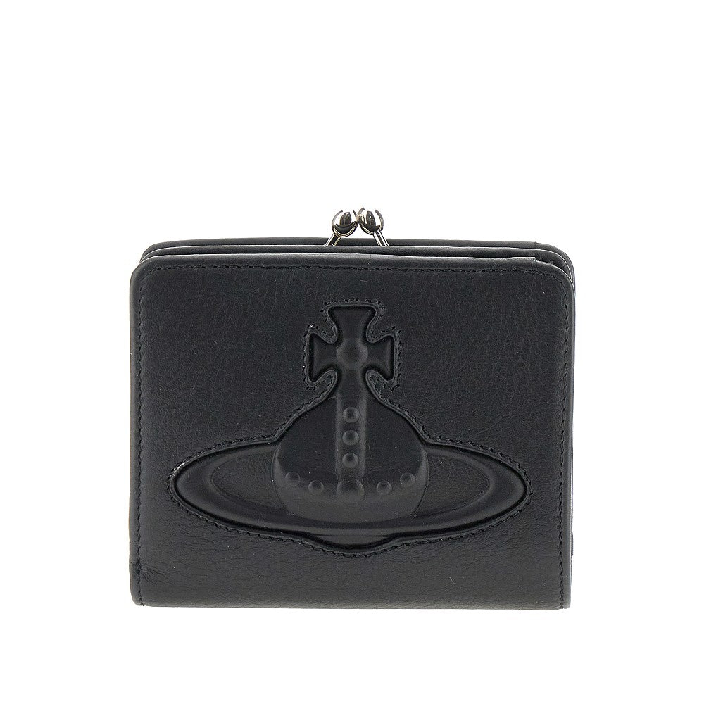 Orb logo leather wallet