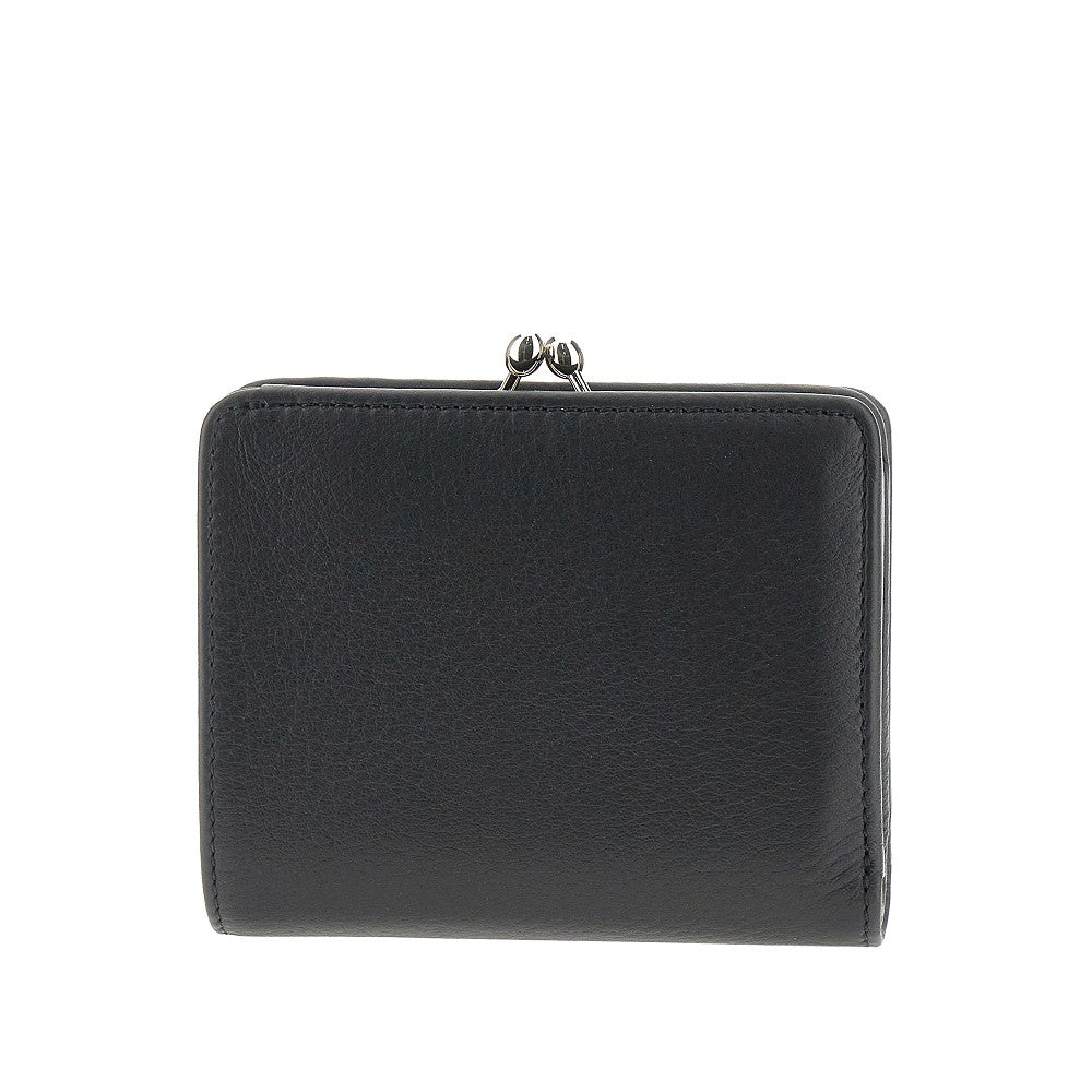 Orb logo leather wallet