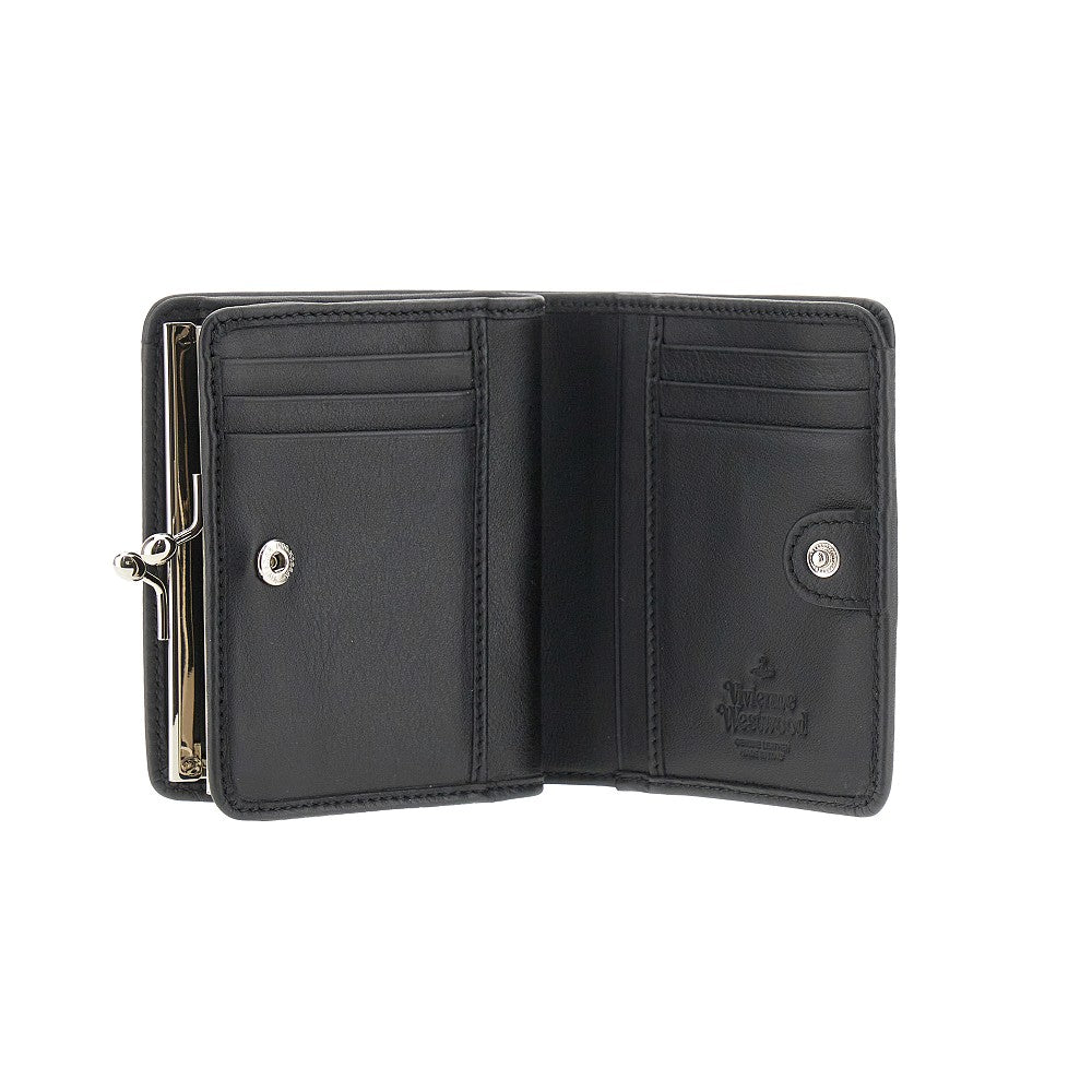 Orb logo leather wallet