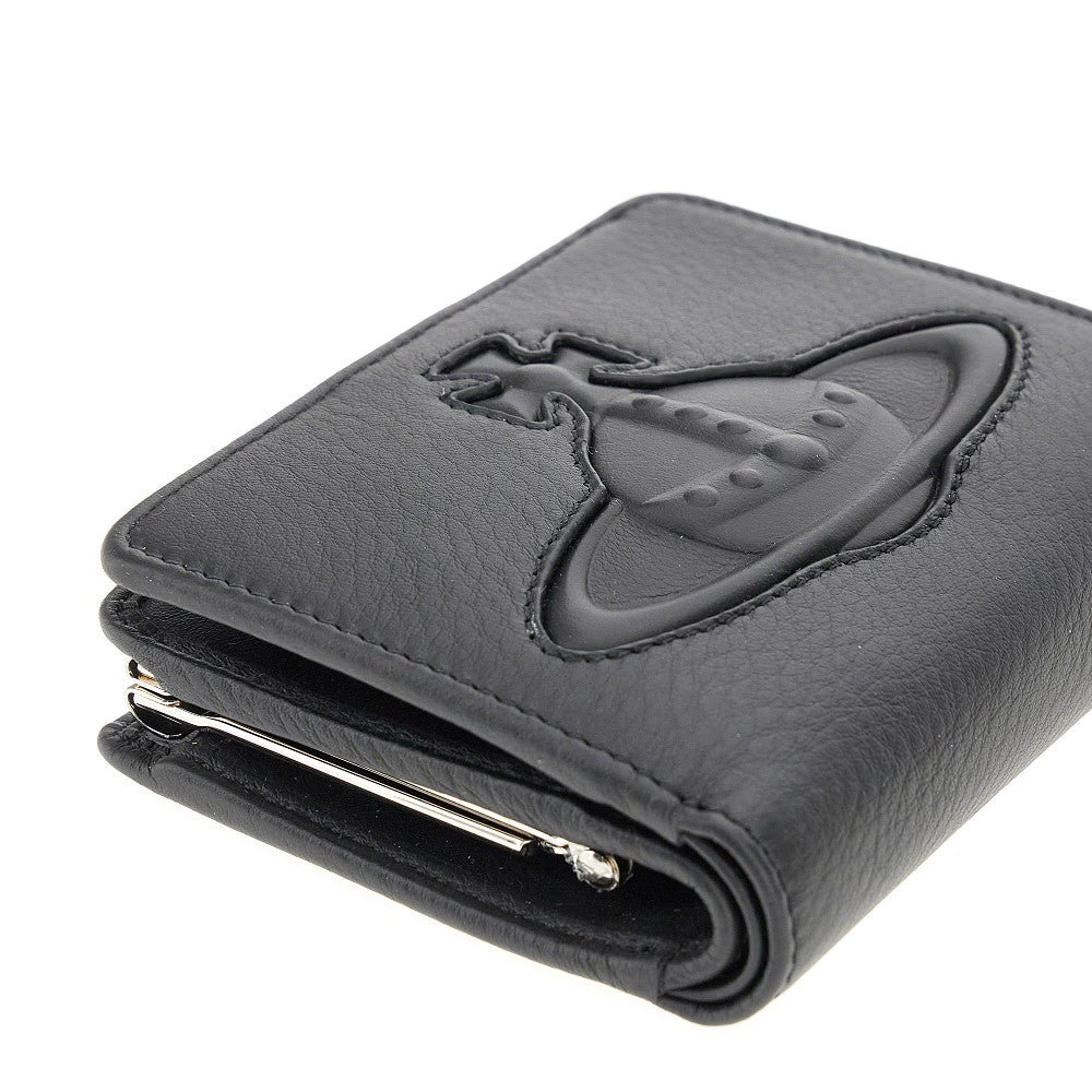 Orb logo leather wallet