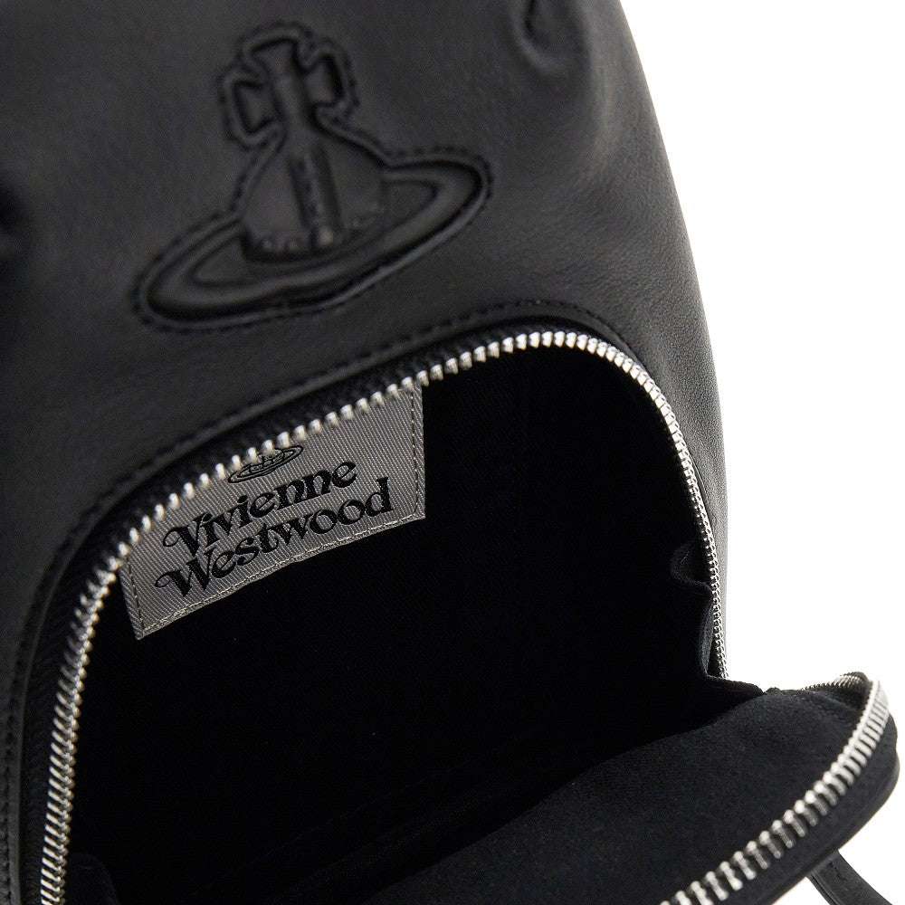 Leather sling bag with Orb logo