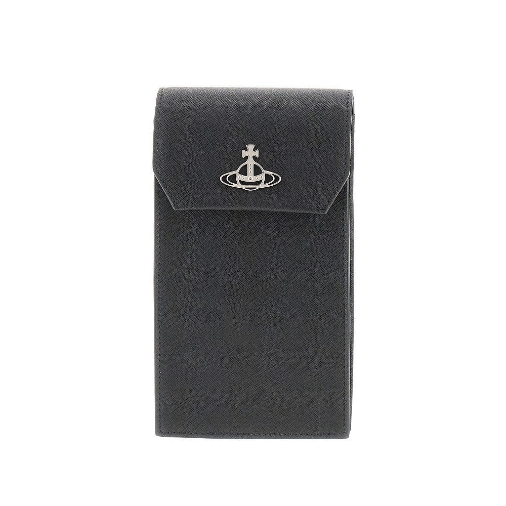 Mini bag porta telefono in pelle Saffiano