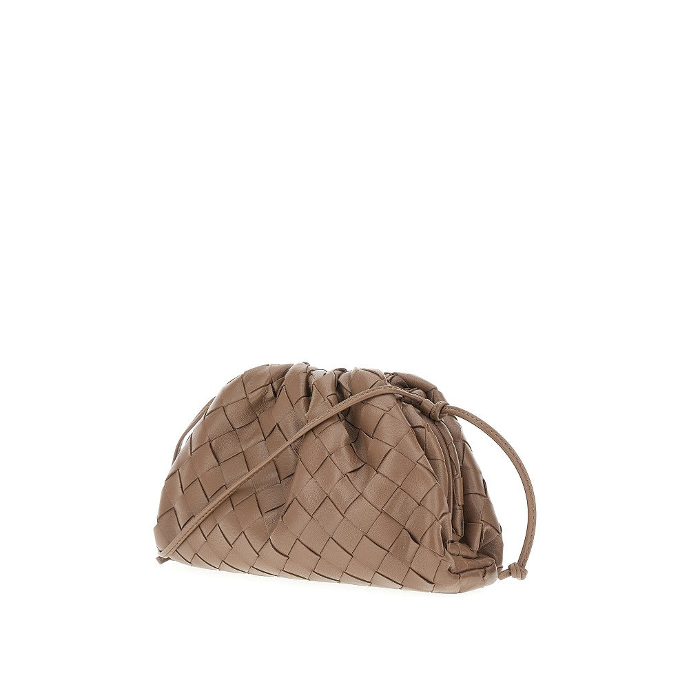 Clutch in nappa Intrecciato con tracolla