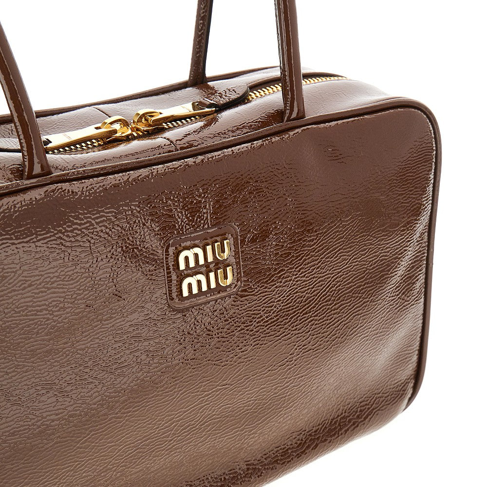 'Beau' patent leather bag