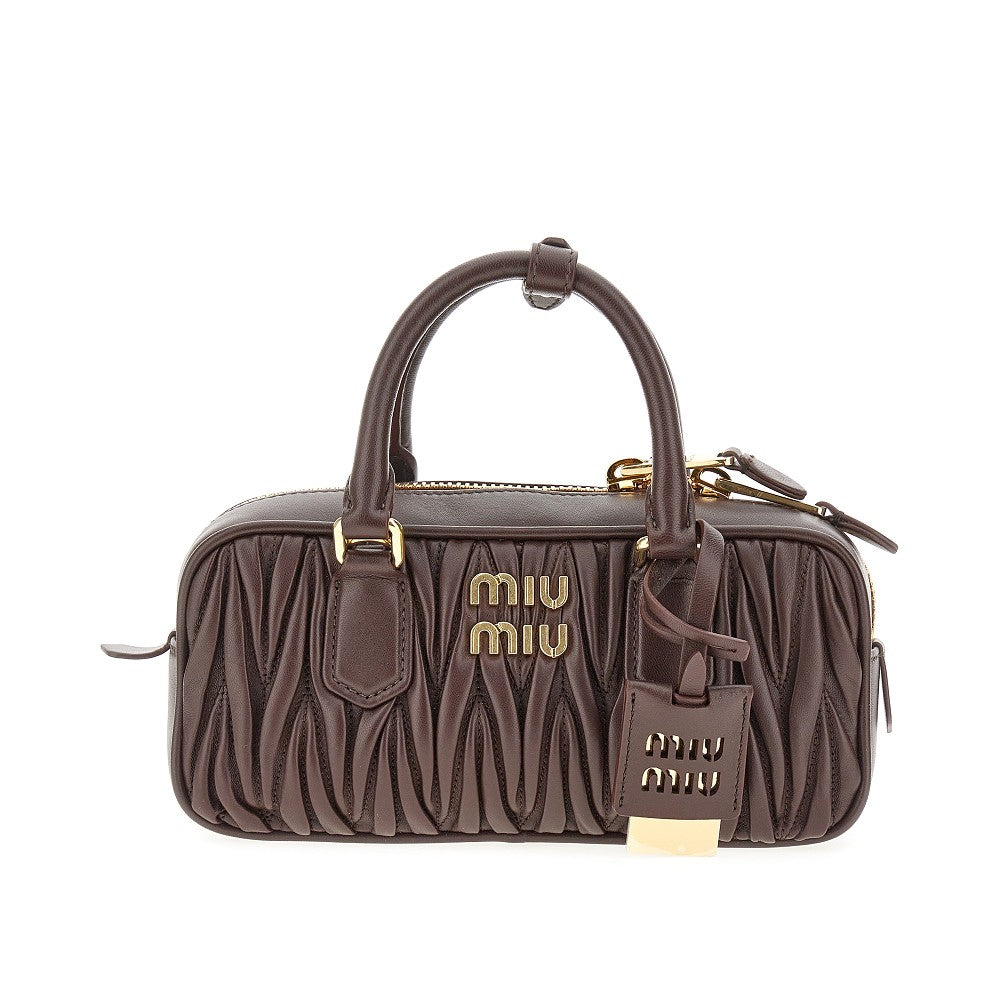 Matelassé nappa leather small 'Arcadie' bag