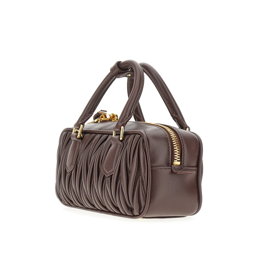 Matelassé nappa leather small 'Arcadie' bag