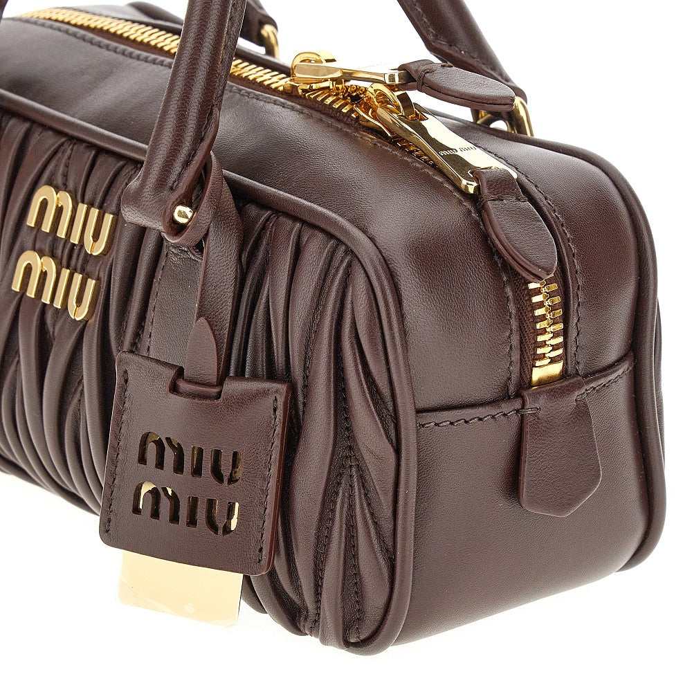 Matelassé nappa leather small 'Arcadie' bag