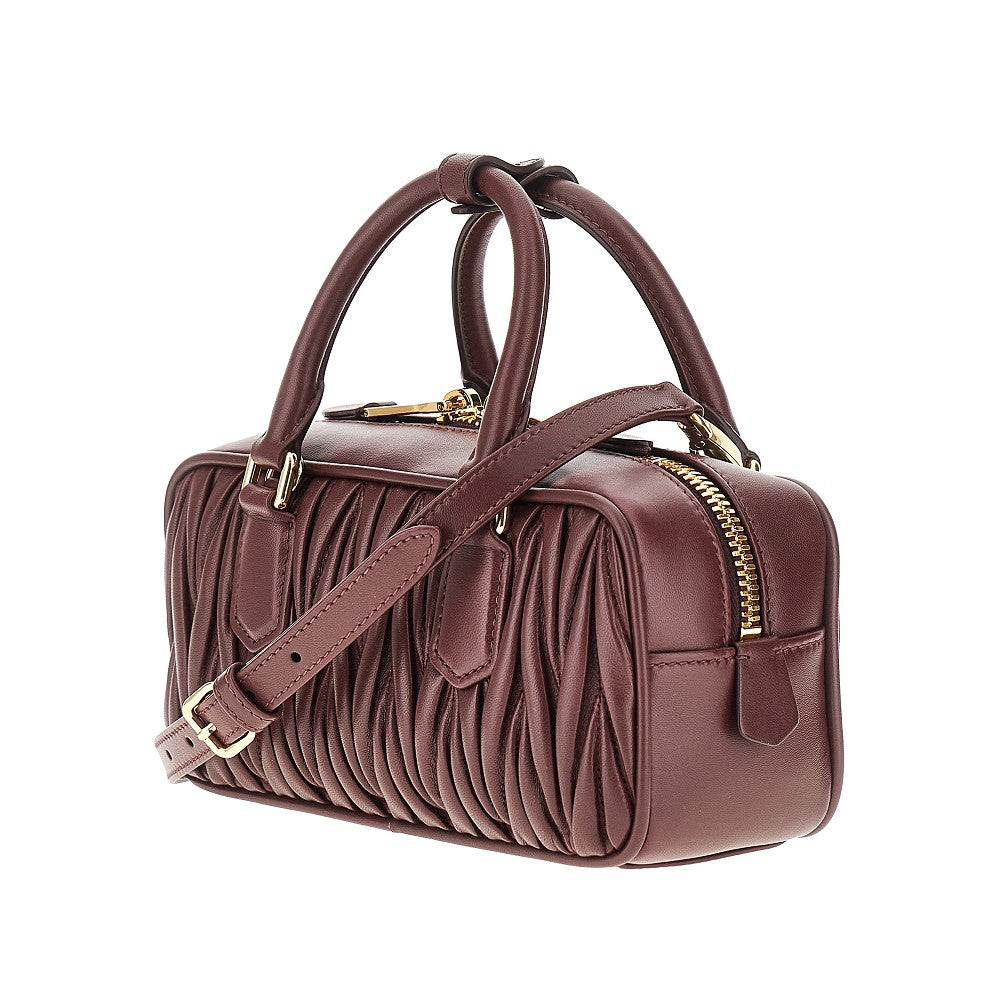 Matelassé nappa leather small 'Arcadie' bag
