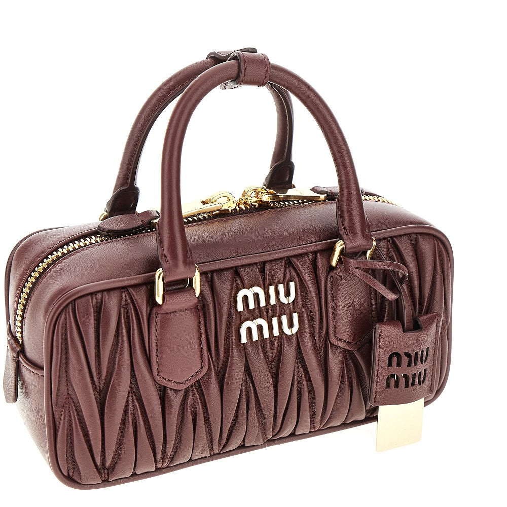 Matelassé nappa leather small 'Arcadie' bag