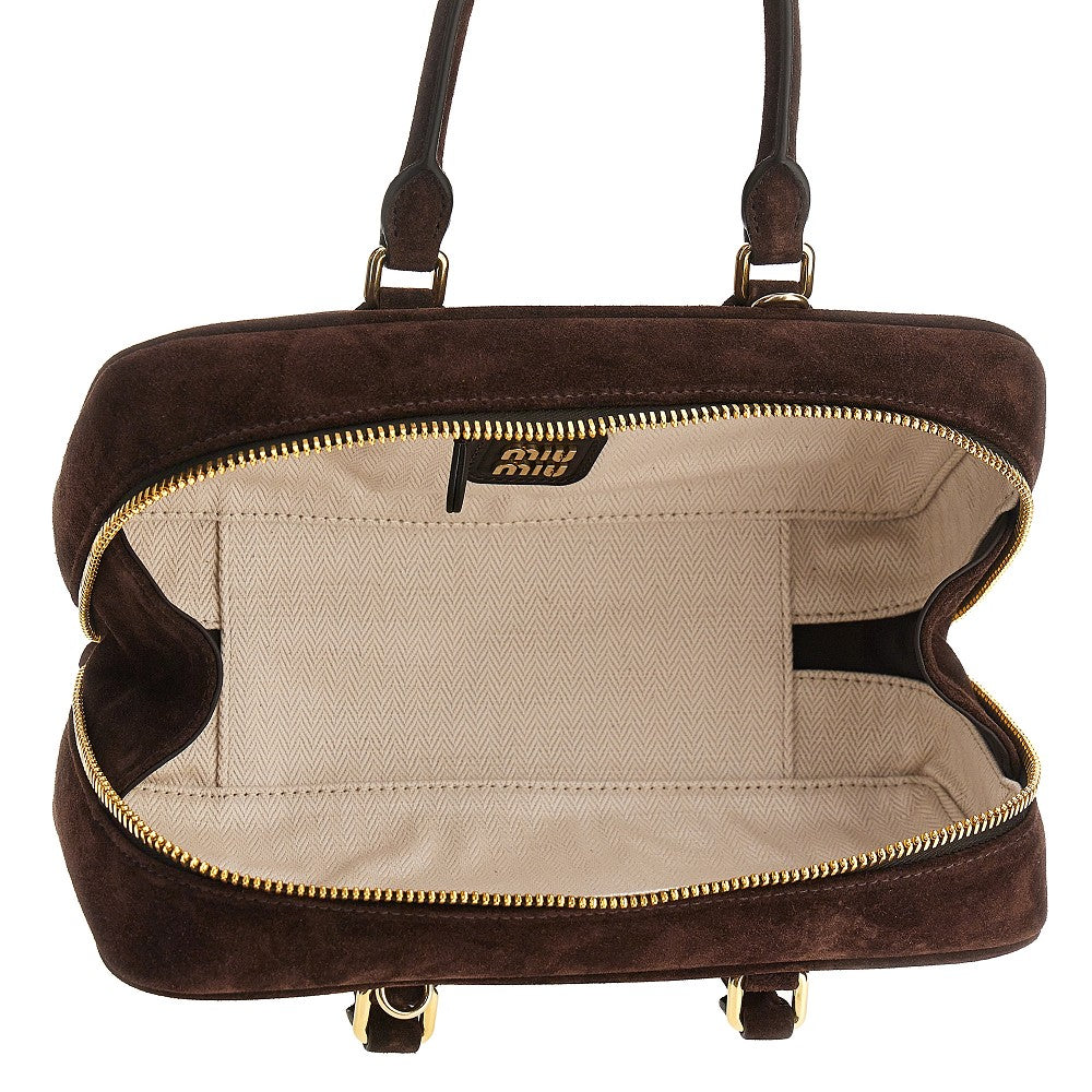 Borsa 'Arcadie' grande in pelle scamosciata