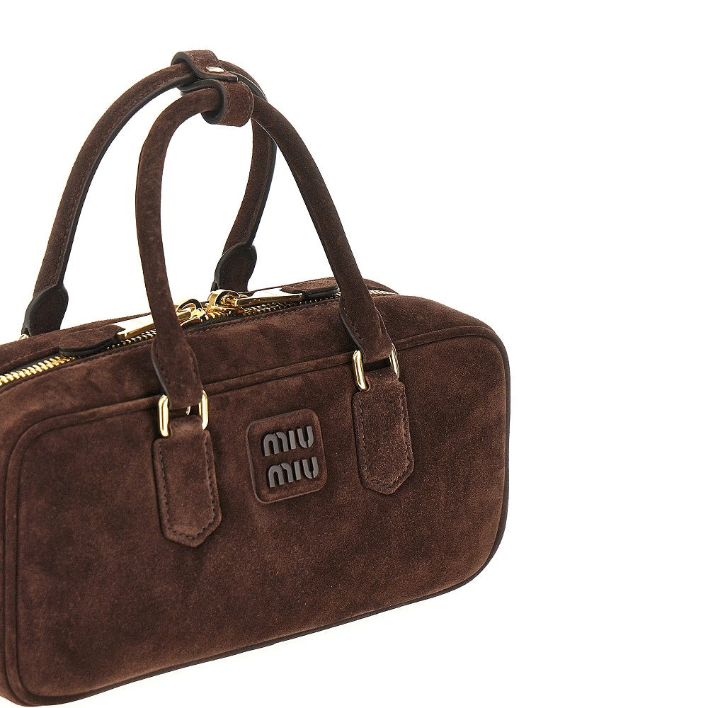 Borsa 'Arcadie' grande in pelle scamosciata