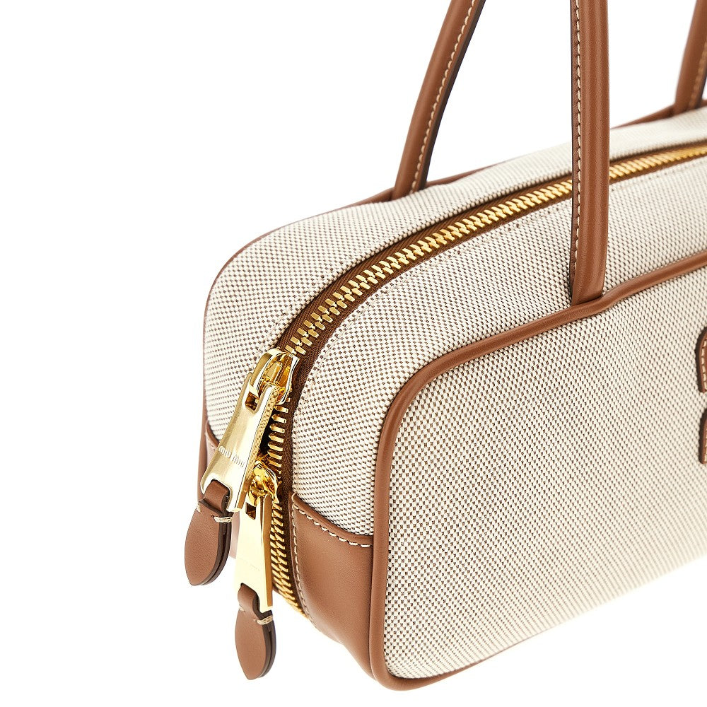 Borsa 'Beau' in canvas e pelle