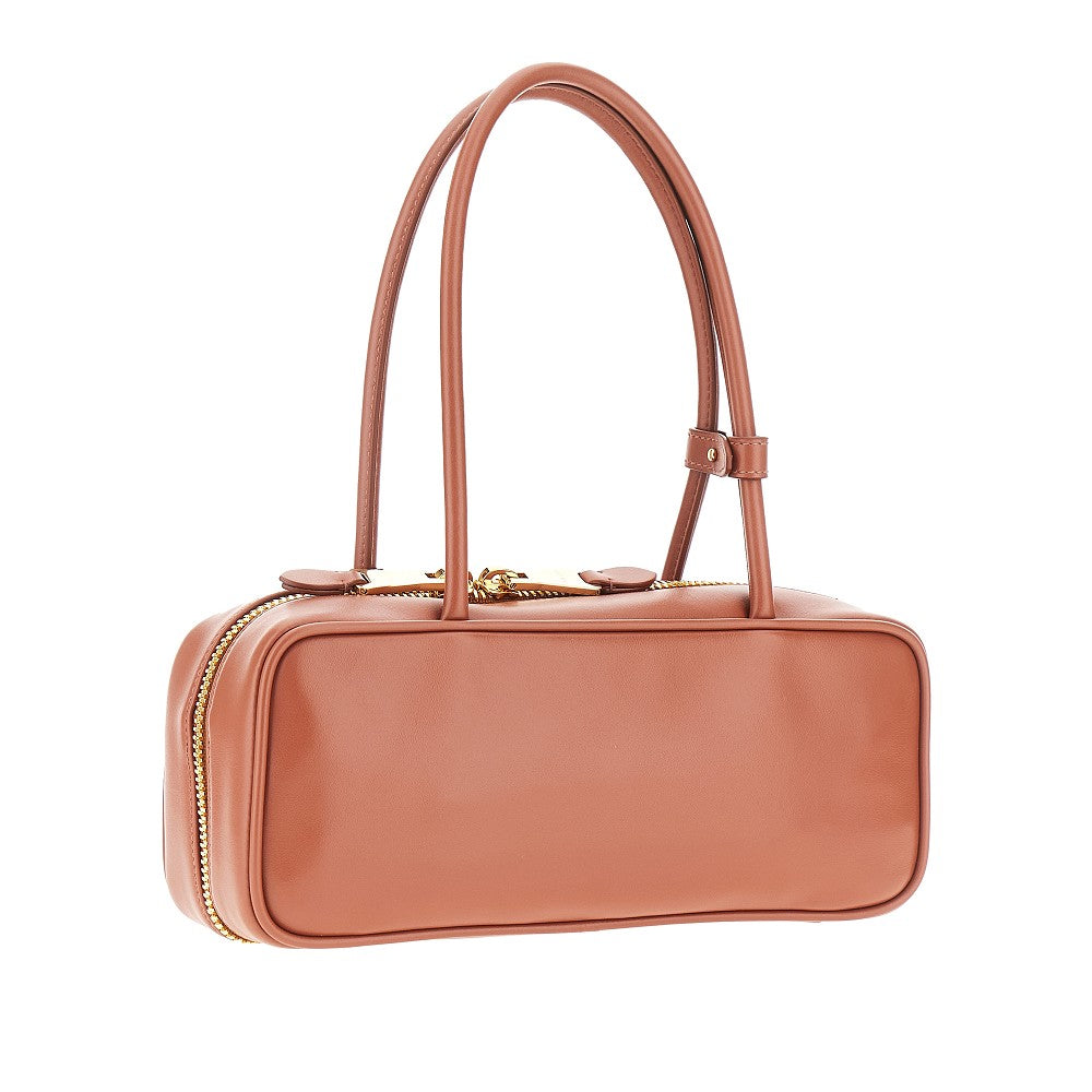 Leather 'Beau' bag with charms