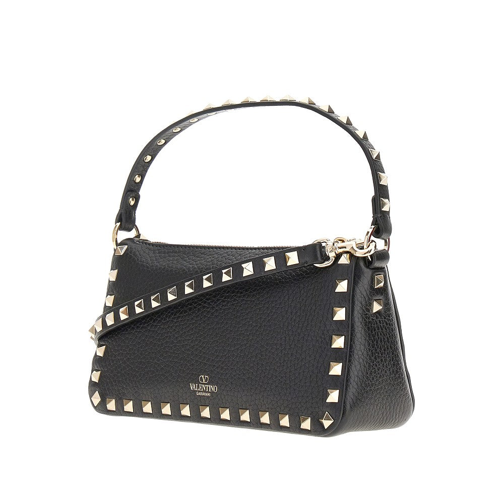 Grained leather 'Rockstud' small bag