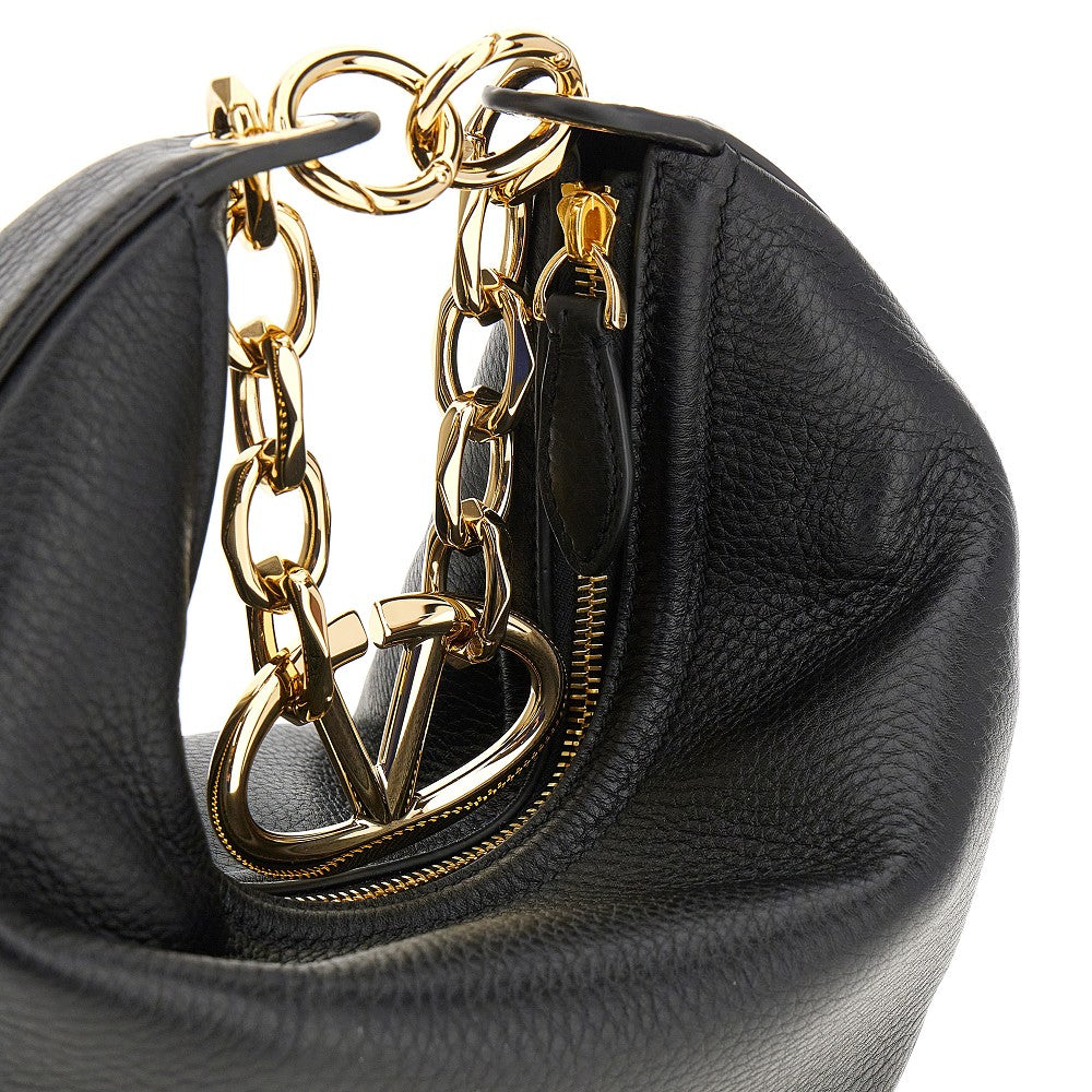 Small 'VLogo Moon' hobo bag