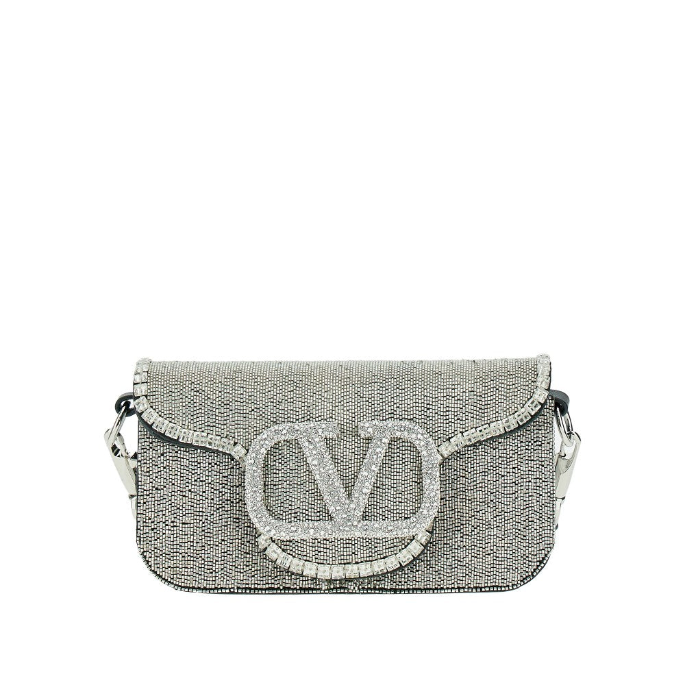 Strass-embellished small 'Locò' bag