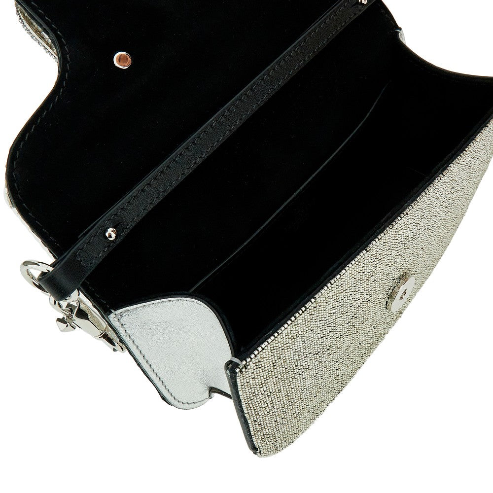 Strass-embellished small 'Locò' bag