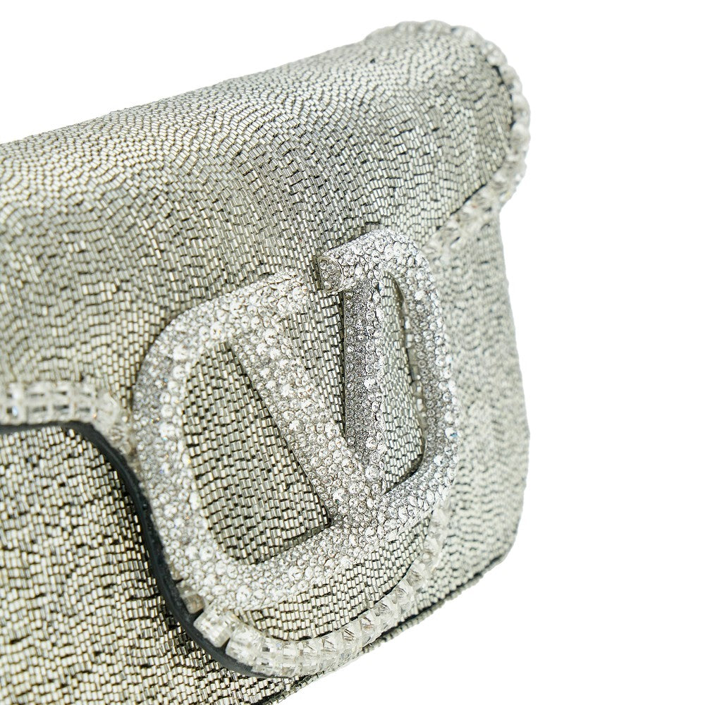 Strass-embellished small 'Locò' bag