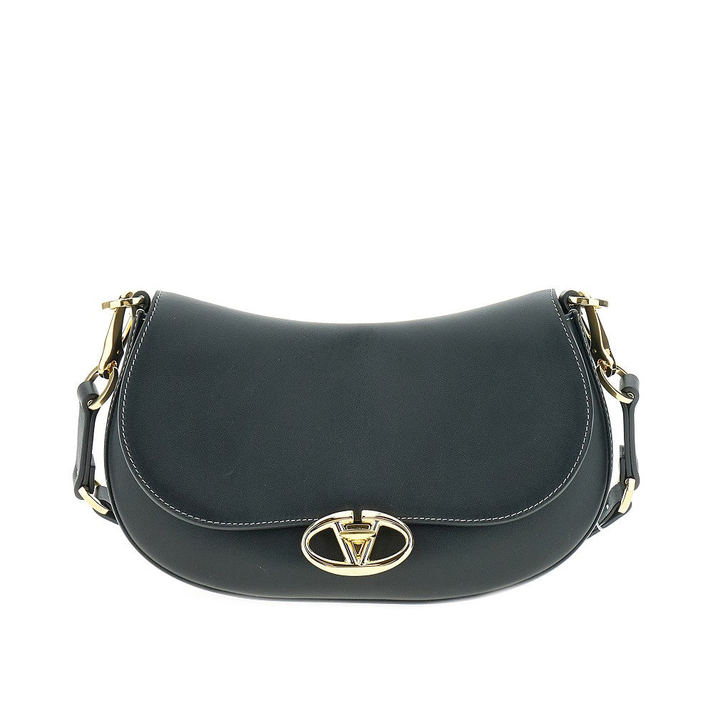 Leather small 'Ohval' shoulder bag
