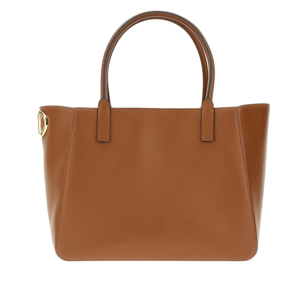 Nappa leather 'VLogo Side' shopping bag